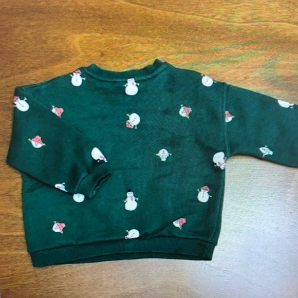 Green Snowman Sweater - Picture 3 of 3